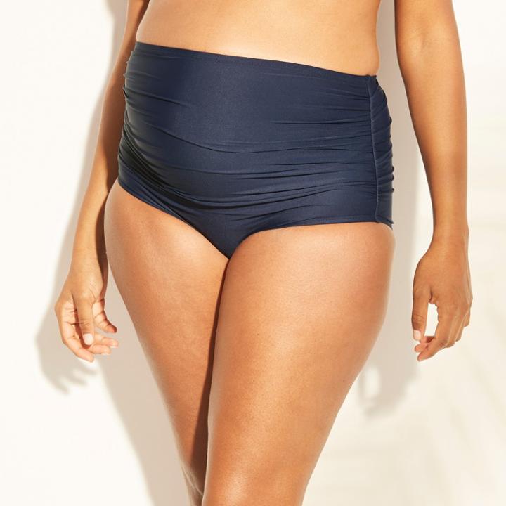 Maternity High Waist Swim Bottoms - Sea Angel - Navy