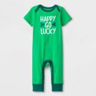 Baby Boys' St. Patty's Happy Go Lucky Romper - Cat & Jack Green