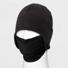Men's Fleece With Face Covering Beanie - All In Motion Black