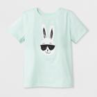 Toddler Bunny Graphic Short Sleeve T-shirt - Cat & Jack Aqua 18m, Toddler Unisex, Green