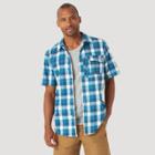 Wrangler Men's Plaid Short Sleeve Button-down Shirt -