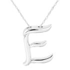 Target Women's Sterling Silver Alphabet 'e' Pendant,