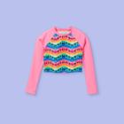 More Than Magic Girls' Shade For Days Tie-dye Long Sleeve Rash Guard Swim Shirt - More Than