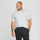 Men's Big & Tall Regular Fit Short Sleeve Henley Shirt - Goodfellow & Co Gray