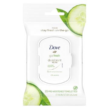 Dove Beauty Dove Cool Essentials Deodorant Wipes