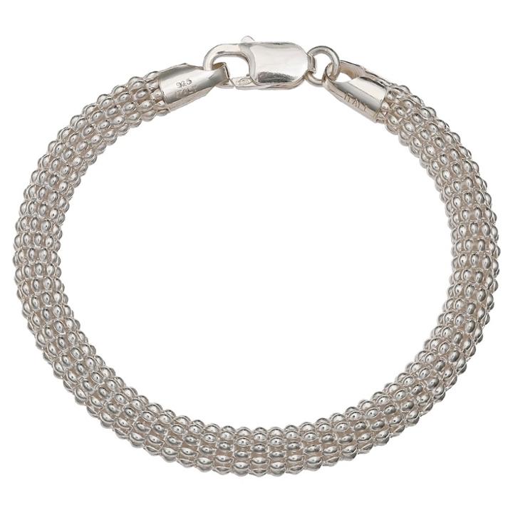 Target Women's Round Korean Bracelet In Sterling Silver - Gray