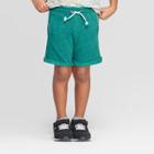 Toddler Boys' Novelty Roll Hem Leisure Shorts - Cat & Jack Heather Green