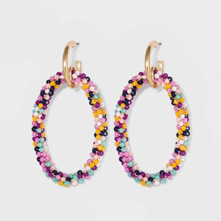 Sugarfix By Baublebar Sleek Hoop Earrings, Women's,
