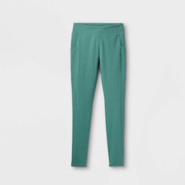Girls' Pocket Leggings - Art Class Green