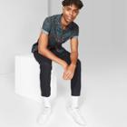 Petitemen's Leopard Print Short Sleeve Poplin Camp Button-down Shirt - Original Use Forest Storm Xl,