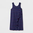 Girls' Sleeveless Stripe Knit Dress - Cat & Jack Blue/red/white