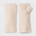 Women's Knit Fingerless Mittens - Universal Thread Cream, Ivory