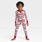 Toddler Holiday Fair Isle Print Matching Family Pajama Set - Wondershop White