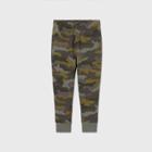 Toddler Boys' Fleece Bottom Pull-on Pants - Cat & Jack Camo Green