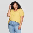 Target Women's Plus Size Puff Short Sleeve Crewneck T-shirt - Universal Thread