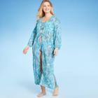 Women's Open-front Long Sleeve Cover Up Duster - Shade & Shore Multi
