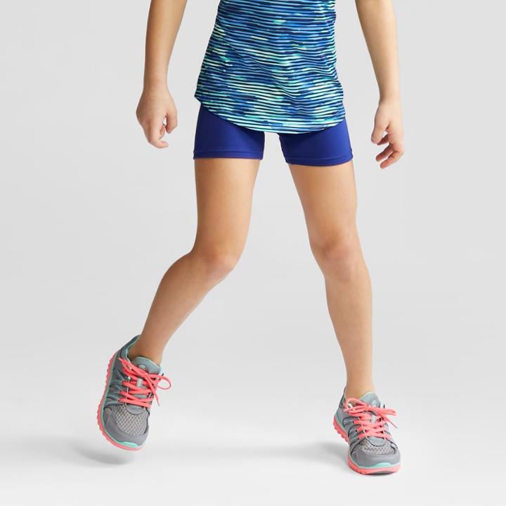 Girls' Performance Yoga Shorts - C9 Champion Navy