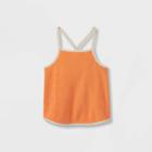 Toddler Girls' Solid French Terry Tank Top - Cat & Jack Orange