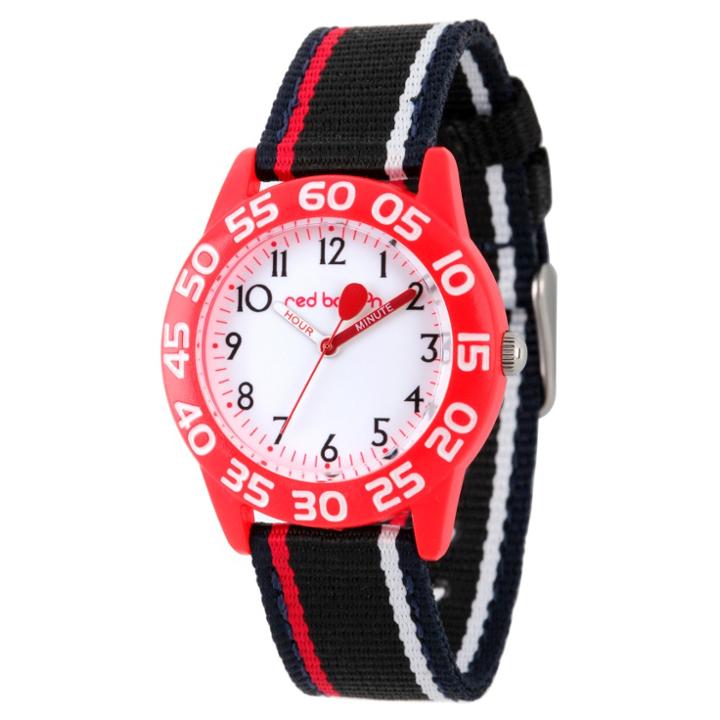 Boys' Red Balloon Red Plastic Time Teacher Watch - Black