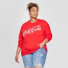 Women's Coca-cola Plus Size Sweatshirt (juniors') - Red 3x, Women's,