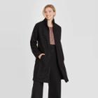 Women's Open-front Coatigan - A New Day Black