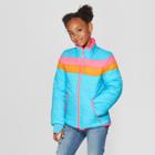 Girls' Reversible Puffer Jacket - Cat & Jack Blue