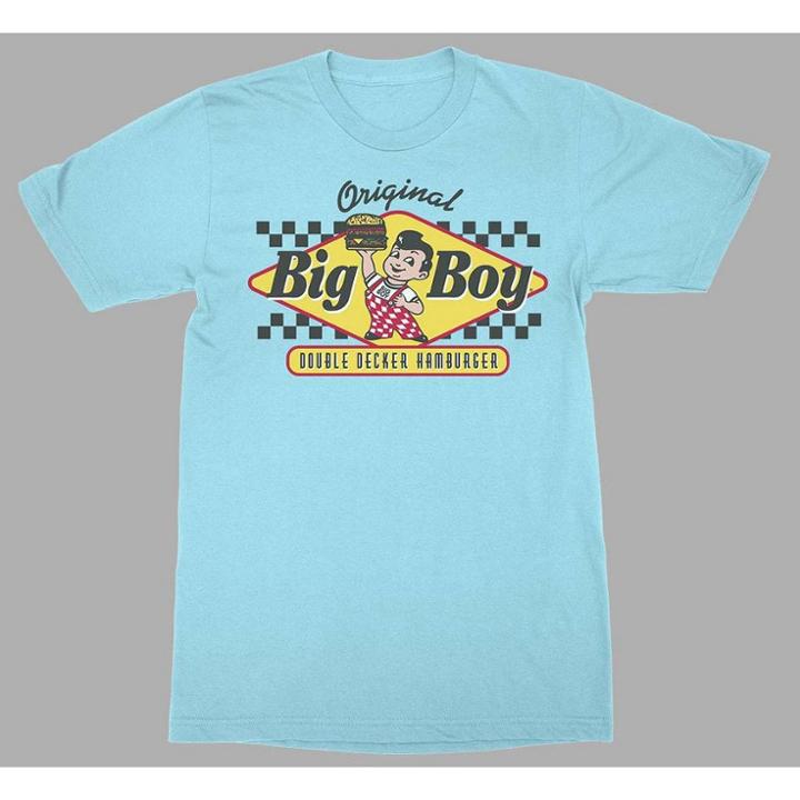 Bob's Big Boy Men's Big Boy Burgers Short Sleeve Graphic T-shirt - Blue S, Men's,