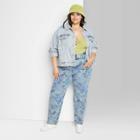 Women's Plus Size Super-high Rise Straight Jeans - Wild Fable Medium Wash