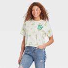Coca-cola Women's Have A Coke And A Smile Tie-dye Short Sleeve Graphic T-shirt - Green