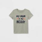 Toddler Boys' 'mom Is My Hero' Graphic Short Sleeve T-shirt - Cat & Jack Medium Heather Gray