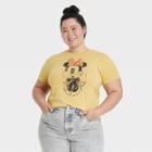 Women's Minnie Mouse Plus Size Short Sleeve Graphic T-shirt - Yellow