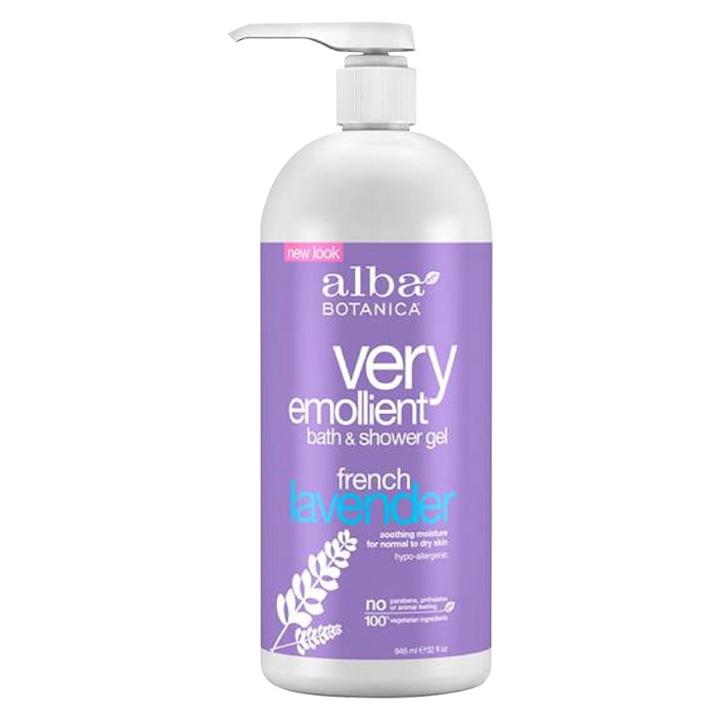 Earth Alba Botanica Very Emollient French Lavender Bath & Shower Gel