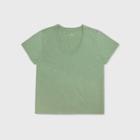 Women's Plus Size Short Sleeve Scoop Neck T-shirt - Universal Thread Green 1x, Women's,