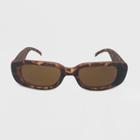 Women's Rectangle Sunglasses - Wild Fable Brown