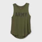 Grayson Threads Women's Army Star Graphic Tank Top - Green
