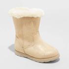 Toddler Girls' Leah Winter Shearling Style Boots - Cat & Jack Gold