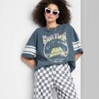 Women's Ascot + Hart Pink Floyd Short Sleeve Oversized Graphic T-shirt - Gray