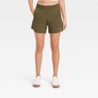 Women's Everyday Shorts With Liner And Side Pockets 4.5 - Joylab Olive Green