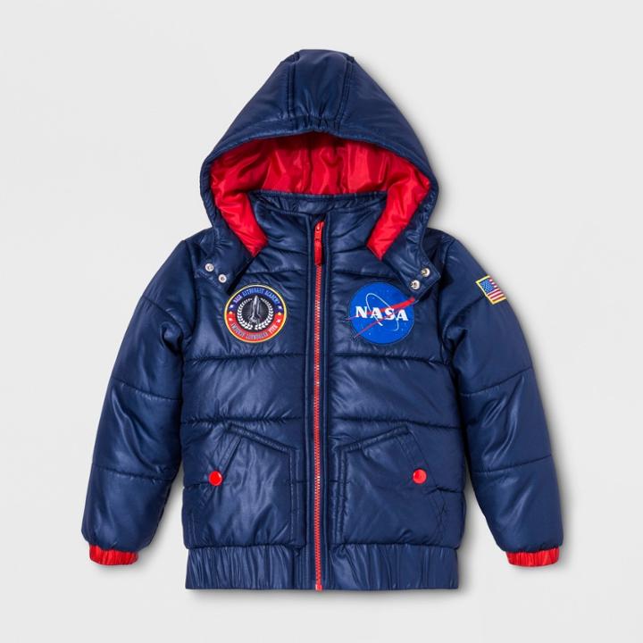 Boys' Nasa Puffer Jacket - Blue