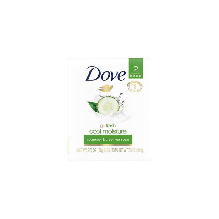 Dove Beauty Dove Cool Moisture Beauty Bar Soap Cucumber & Green Tea - 2pk