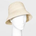 Women's Bucket Hats - A New Day Natural One Size, Women's, Yellow