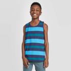 Boys' Striped Tank Top - Cat & Jack Navy Xs, Boy's, Blue