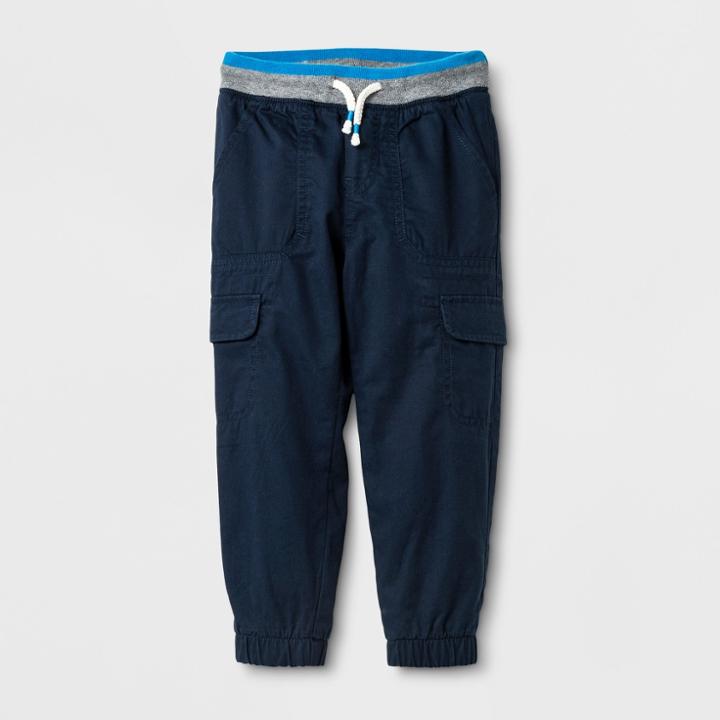 Toddler Boys' Lined Pull-on Pants - Cat & Jack Blue