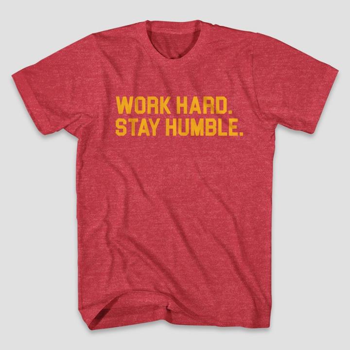 Mad Engine Men's Stay Humble Short Sleeve Graphic T-shirt - Red