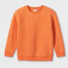Kids' Micro Fleece Crewneck Sweatshirt - Cat & Jack Orange