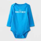 Baby Boys' 'lil Brother' Long Sleeve Bodysuit - Cat & Jack Blue Newborn