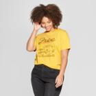 Women's Plus Size Short Sleeve Free Wheelin' Graphic T-shirt - Mighty Fine (juniors') Gold