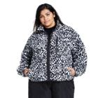 Women's Plus Size Leopard Print Sherpa Jacket - Sandy Liang X Target Black/white