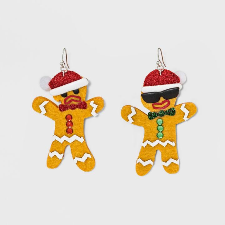 Target Gingerbread Earrings - Tan, Women's