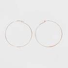 Target Large Flat Hoop Earrings - A New Day Rose Gold
